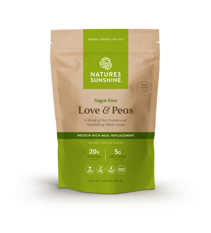 Love and Peas (Sugar Free) label