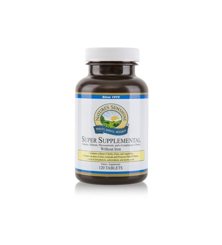 Super Supplemental Vitamin & Mineral without IRon (120 Tabs)